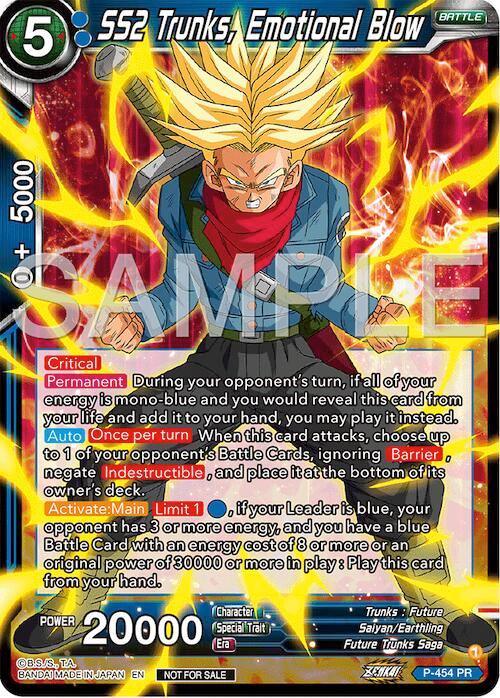 SS2 Trunks, Emotional Blow (Championship 2024 Finals Pack) (P-454) [Tournament Promotion Cards] - for just $4.85! 