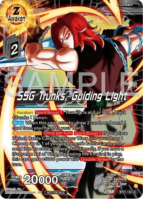 SSG Trunks, Guiding Light (Championship 2024 Finals Zenkai Pack) (BT21-133) [Tournament Promotion Cards] - for just $8.15! 