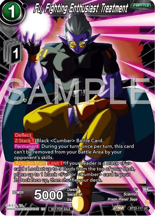 Fu, Fighting Enthusiast Treatment (Championship 2024 Finals Zenkai Pack) (BT22-117) [Tournament Promotion Cards] - for just $2.60! 