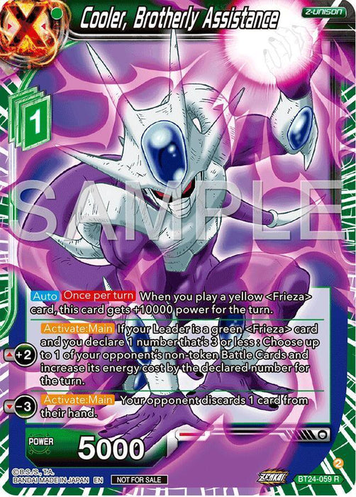 Cooler, Brotherly Assistance (Championship 2024 Finals Zenkai Pack) (BT24-059) [Tournament Promotion Cards] - for just $16! 
