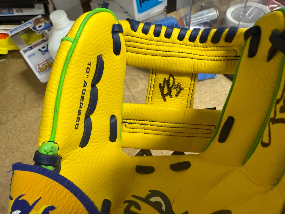 2025 Savannah Bananas Team Signed Youth Official Glove Cole Olson Oberst 30+ Sig - for just $650! 