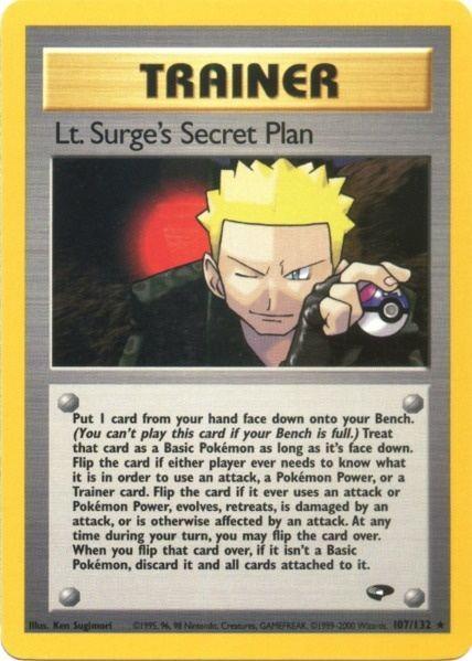 Lt. Surge's Secret Plan (107/132) [Gym Challenge Unlimited] - for just $2.65! 