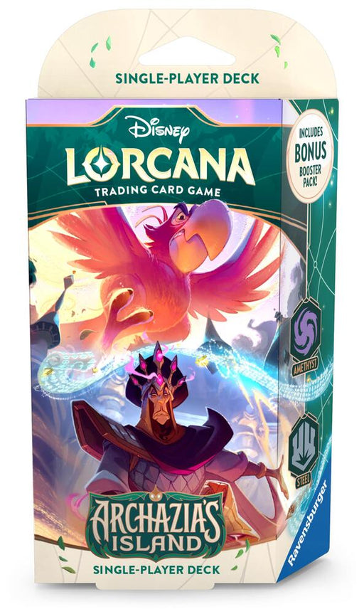 Disney Lorcana: Archazia's Island Starter Deck (Amethyst & Steel) - Just $14.95! Shop at the Best Retro Game Store Retro Gaming of Denver