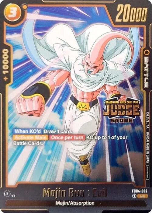 Majin Buu : Evil (FB04-092) (Judge Pack 03) [Fusion World Tournament Cards] - for just $0.20! 