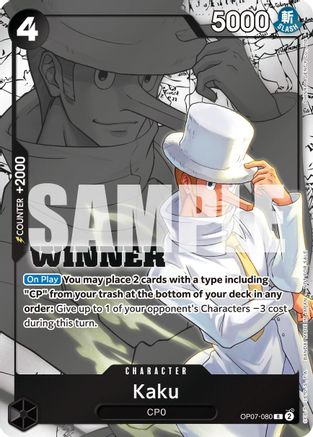 Kaku (Winner Pack 2025 Vol. 1) (OP07-080) - One Piece Promotion Cards Foil - for just $1.20! 