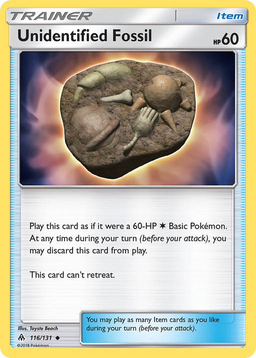 Unidentified Fossil (116/131) [Sun & Moon: Forbidden Light] - Just $0.05! Shop now at Retro Gaming of Denver