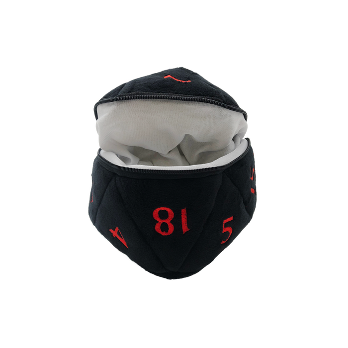 Ultra PRO: Dice Bag - Plush D20 (Dungeons & Dragons / Black & Red) - for just $0! 