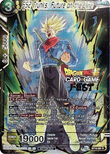 SS2 Trunks, Future on the Line (Card Game Fest 2022) (BT16-081) [Tournament Promotion Cards] - for just $1.95! 