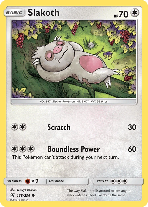 Slakoth (168/236) [Sun & Moon: Unified Minds] - for just $0.10! 