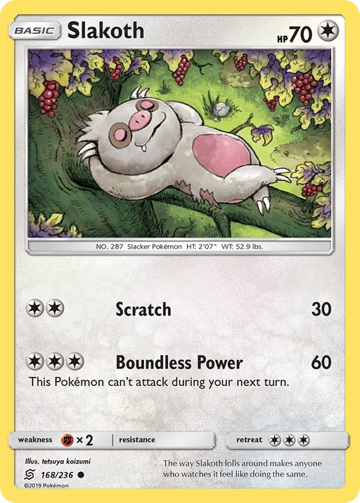 Slakoth (168/236) [Sun & Moon: Unified Minds] - for just $0.10! 