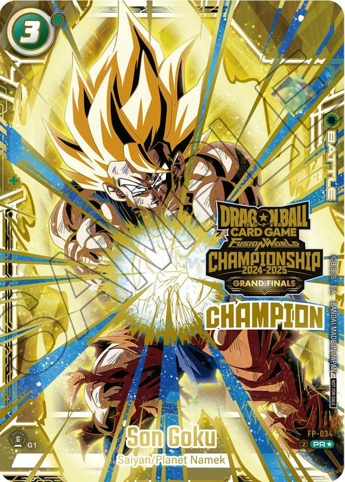 Son Goku (FP-034) (Champion) [Tournament and Championship Promos] - for just $0.10! 