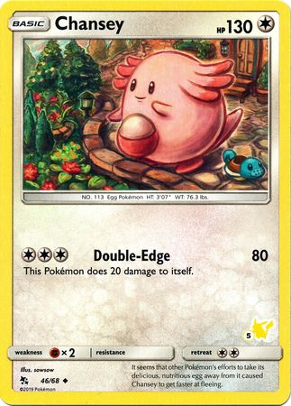 Chansey (46/68) (Pikachu Stamp #5) [Battle Academy 2020] - Just $0.10! Shop now at Retro Gaming of Denver