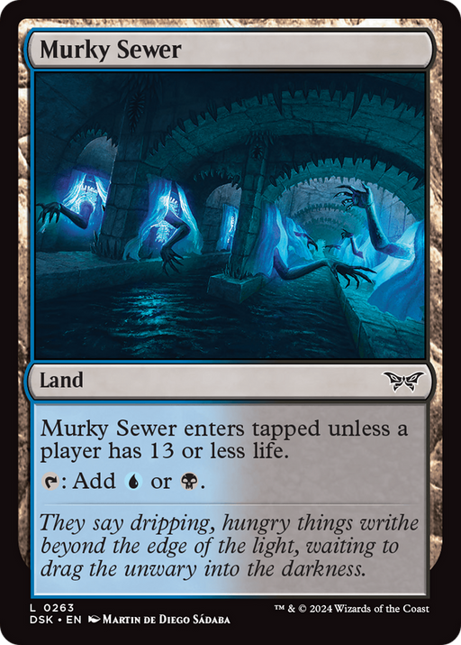 Murky Sewer (DSK-263) - Duskmourn: House of Horror Foil - for just $0.05! 