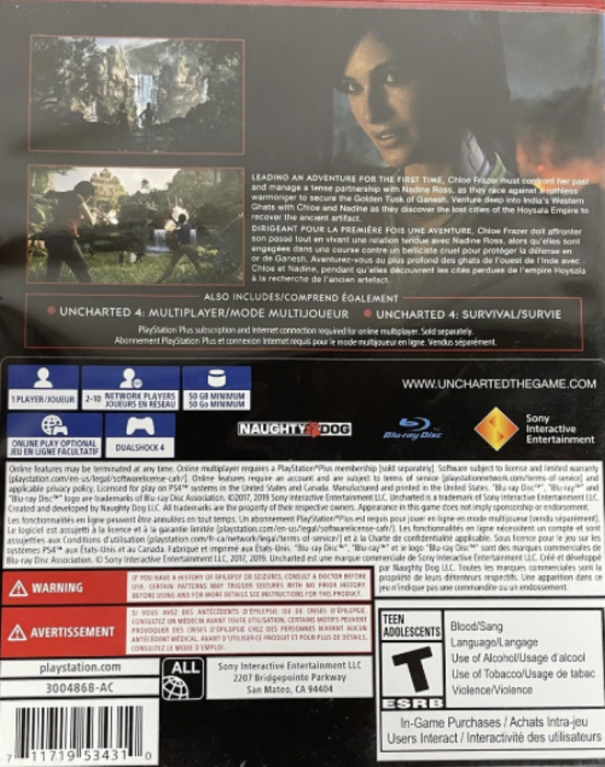 Uncharted : The Lost Legacy [Playstation Hits] – PlayStation 4 (PS4) - for just $0! 