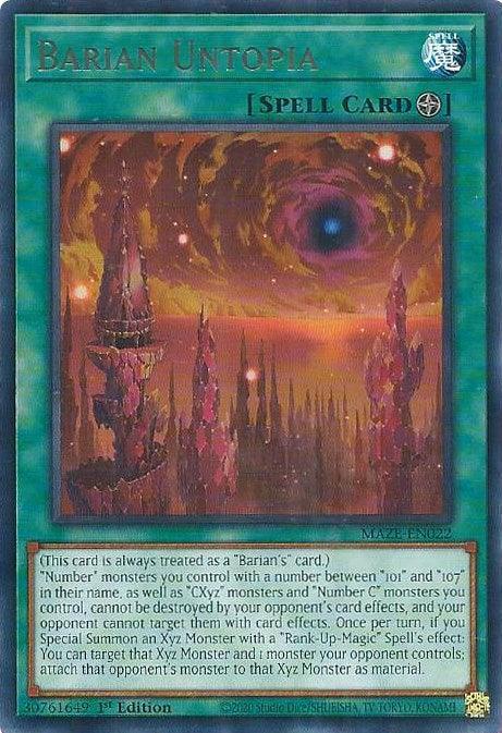 Barian Untopia [MAZE-EN022] Rare - for just $0.10! 