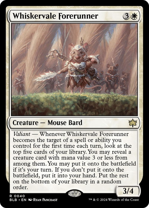 Whiskervale Forerunner (BLB-040) - Bloomburrow - for just $0.09! 
