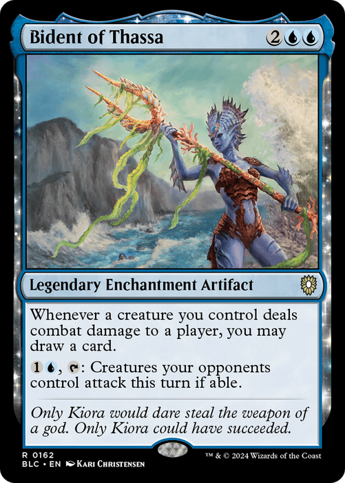 Bident of Thassa (BLC-162) - Bloomburrow Commander - for just $0.12! 
