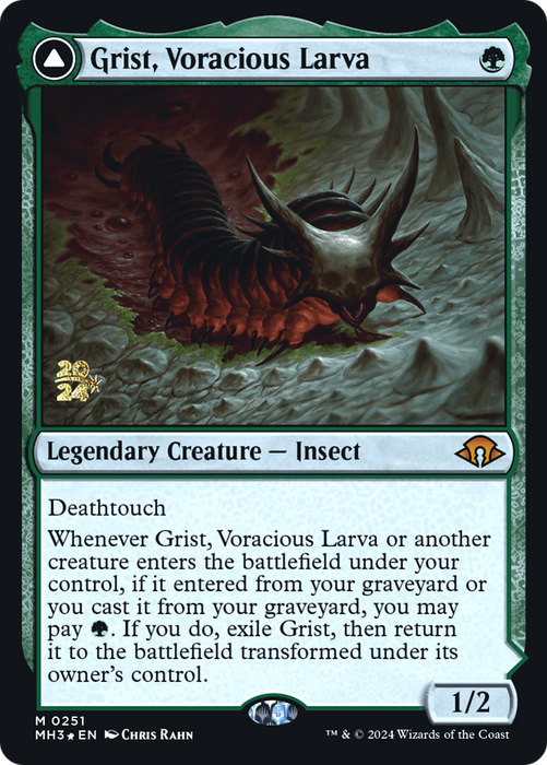Grist, Voracious Larva // Grist, the Plague Swarm (PRE-251) - Modern Horizons 3 Promos Foil - for just $1.51! 