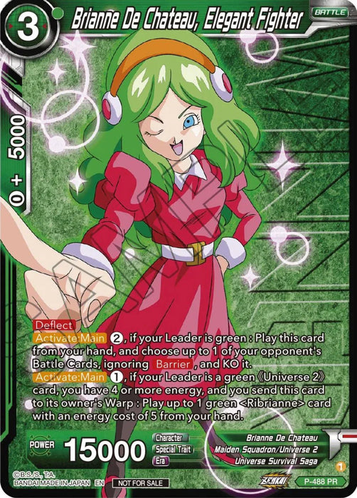 Brianne De Chateau, Elegant Fighter (Zenkai Series Tournament Pack Vol.3 Winner) (P-488) [Tournament Promotion Cards] - for just $0.65! 
