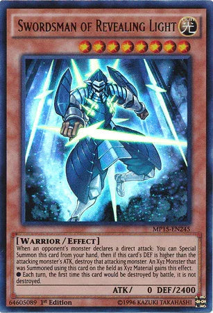 Swordsman of Revealing Light [MP15-EN245] Ultra Rare - for just $0.50! 