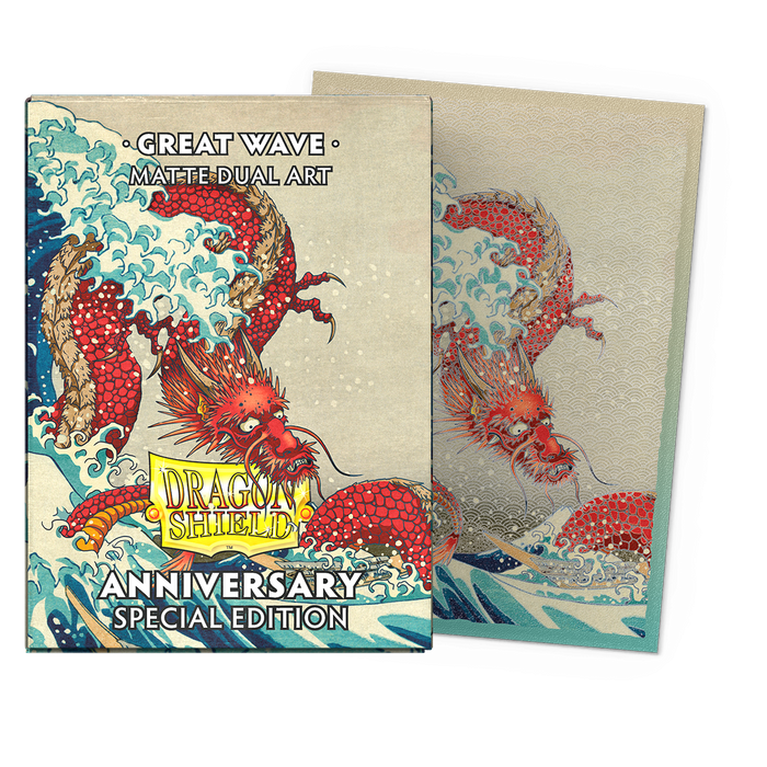 Dragon Shield: Standard 100ct Art Sleeves - Great Wave (Anniversary Special Edition) - for just $15.95! 