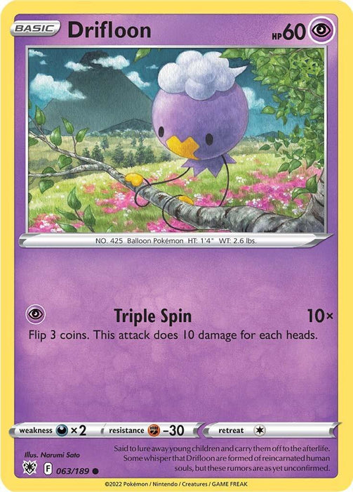 Drifloon (063/189) [Sword & Shield: Astral Radiance] - for just $0.10! 