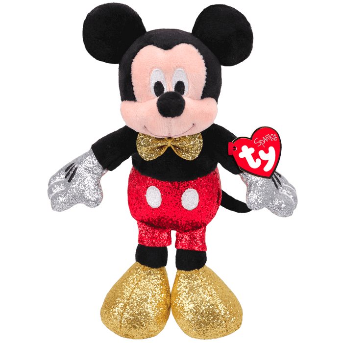 Ty Disney: Red Sparkle Mickey Mouse (Small) - for just $6.99! 