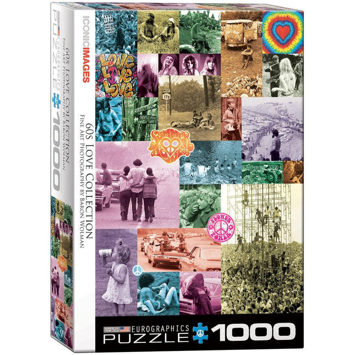 60s Love Collection 1000 Piece Jigsaw Puzzle Eurographics - for just $19.99! 