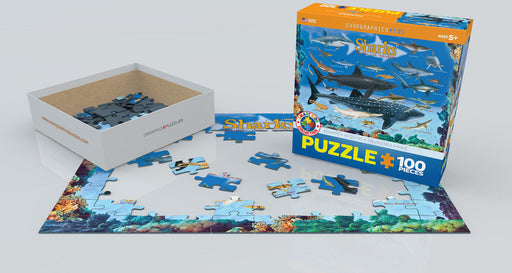 Puzzle: Educational Charts for Kids - Sharks - for just $10.99! 