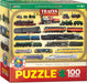 Puzzle: Educational Charts for Kids - Steam Locomotives - for just $10.99! 