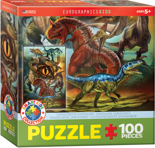 Puzzle: Educational Charts for Kids - Carnivorous Dinosaurs - for just $10.99! 