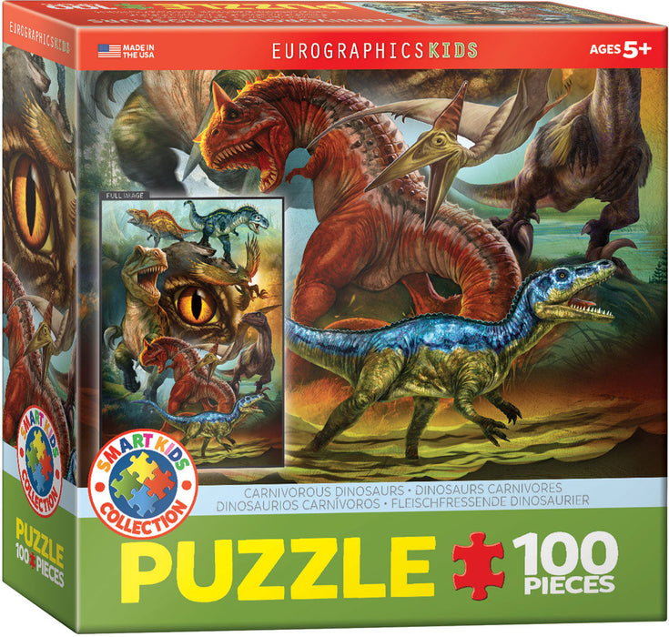 Puzzle: Educational Charts for Kids - Carnivorous Dinosaurs - for just $10.99! 