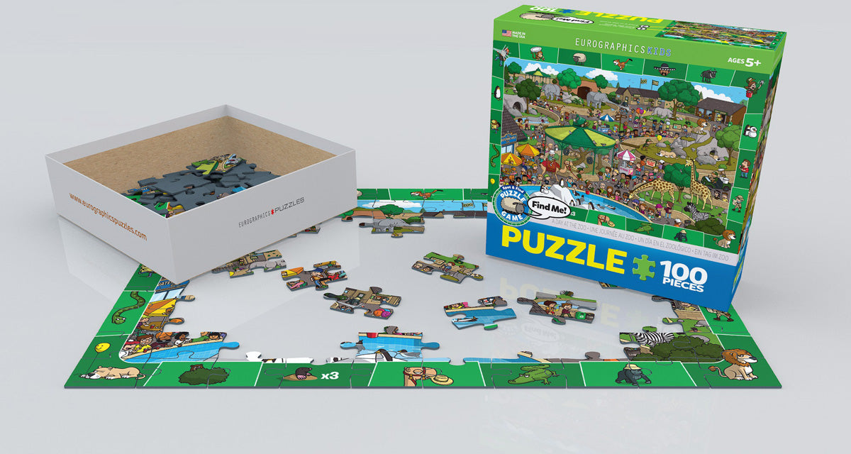 Puzzle: Spot & Find Puzzle Game - A Day in the Zoo - for just $10.99! 