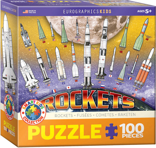 Puzzle: Educational Charts for Kids - International Space Rockets - for just $10.99! 