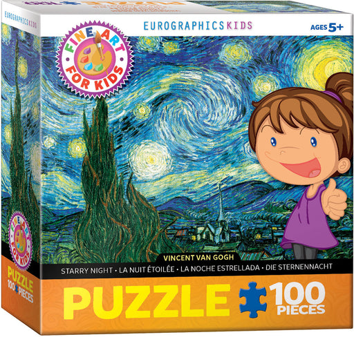 Puzzle: Fine Art For Kids - Starry Night by Vincent van Gogh - for just $10.99! 