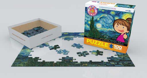 Puzzle: Fine Art For Kids - Starry Night by Vincent van Gogh - for just $10.99! 