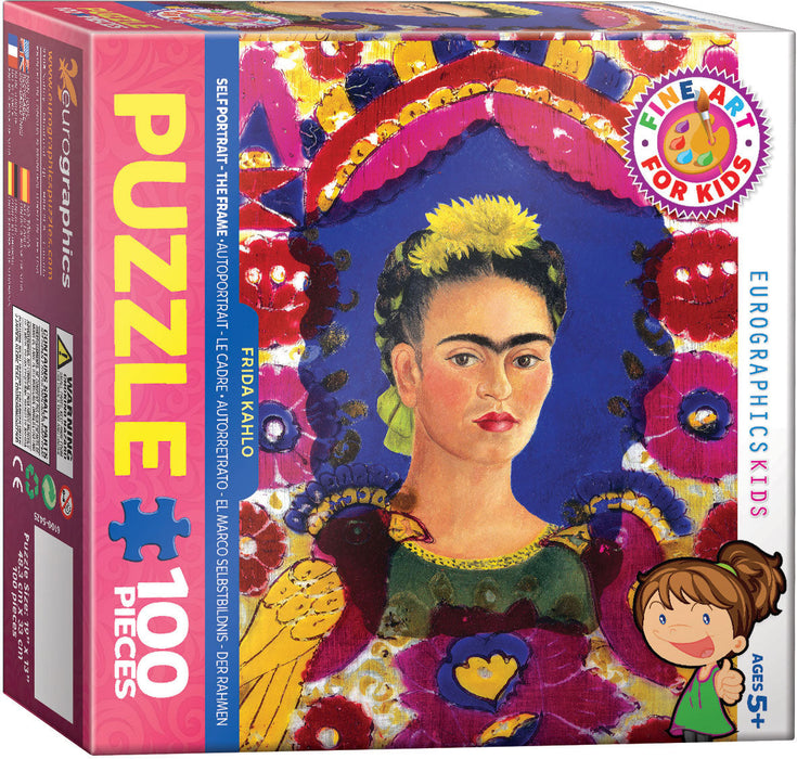 Puzzle: Fine Art Masterpieces - Frida Kahlo - Self Portrait - The Frame - for just $10.99! 