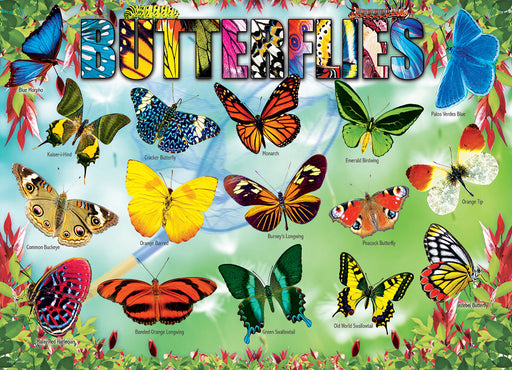 Puzzle: Educational Charts for Kids - Garden Butterflies - for just $10.99! 