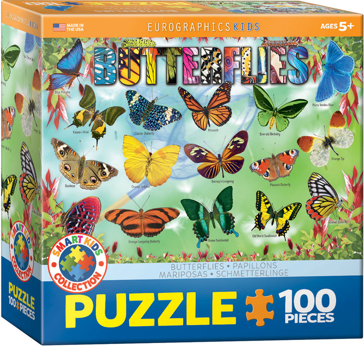Puzzle: Educational Charts for Kids - Garden Butterflies - for just $10.99! 