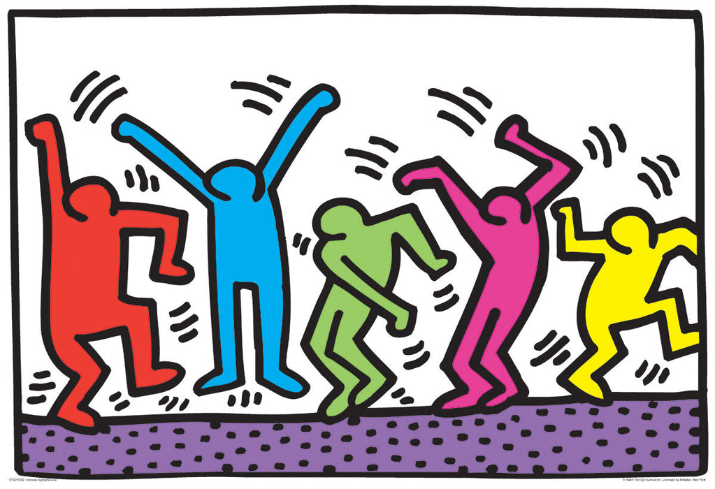 Puzzle: Fine Art For Kids - Dancing by Keith Haring - for just $10.99! 