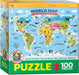 Puzzle: Educational Charts for Kids - Illustrated Map of the World - for just $10.99! 