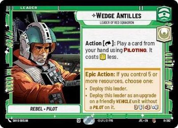 Wedge Antilles - Leader of Red Squadron (008/257) [Jump to Lightspeed] - for just $0.10! 