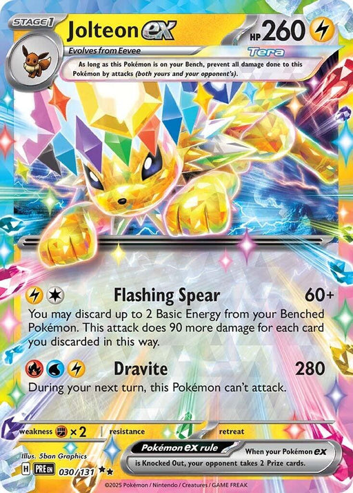 Jolteon ex (030/131) [Scarlet & Violet: Prismatic Evolutions] - for just $1.70! 