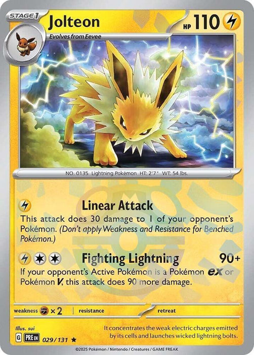 Jolteon (029/131) (Master Ball Pattern) [Scarlet & Violet: Prismatic Evolutions] - for just $12.40! 