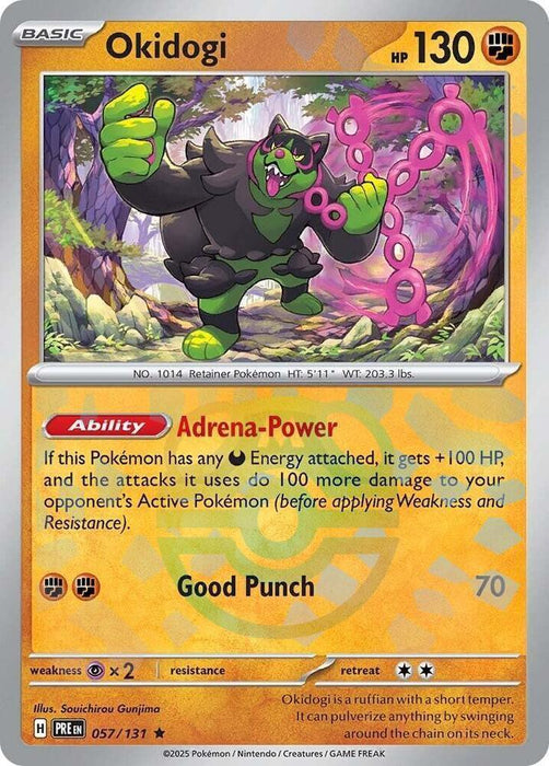 Okidogi (057/131) (Master Ball Pattern) [Scarlet & Violet: Prismatic Evolutions] - for just $2.70! 