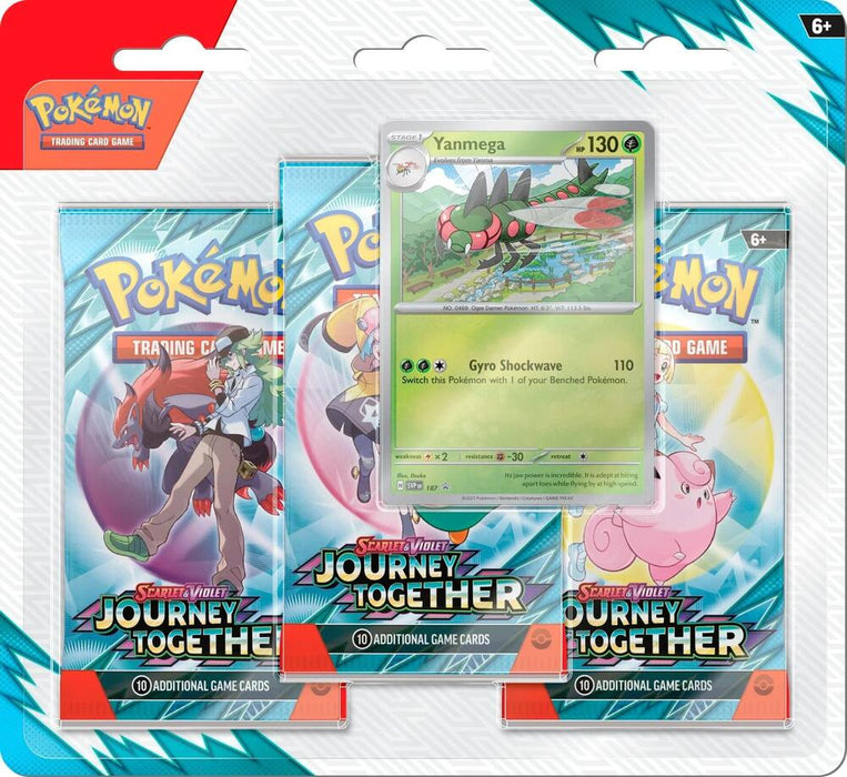 Pokemon: Scarlet & Violet - Journey Together - 3-Booster Blister Pack - Yanmega - for just $17! 