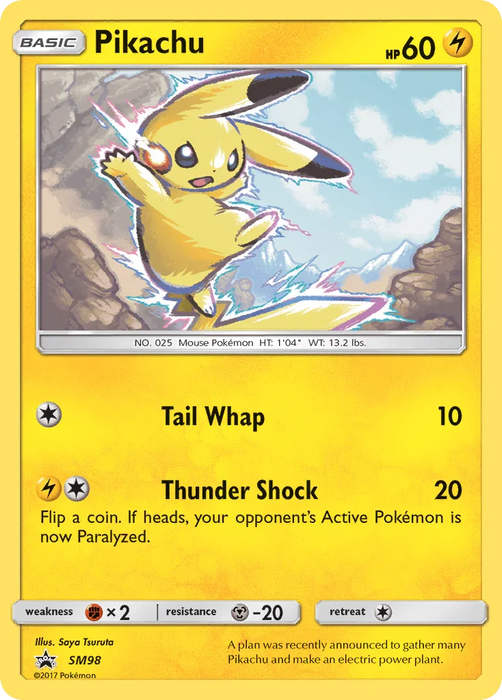 Pikachu (SM98) [Sun & Moon: Black Star Promos] - for just $12.20! 