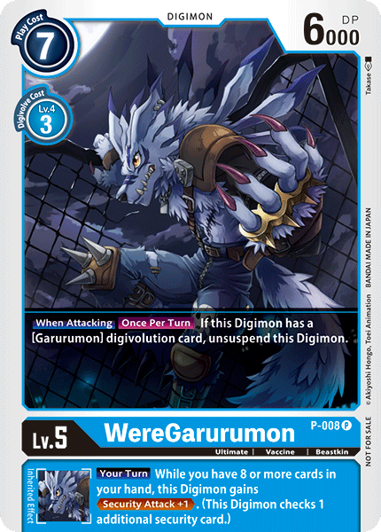 WereGarurumon [P-008] [Promotional Cards] - Just $0.09! Shop now at Retro Gaming of Denver