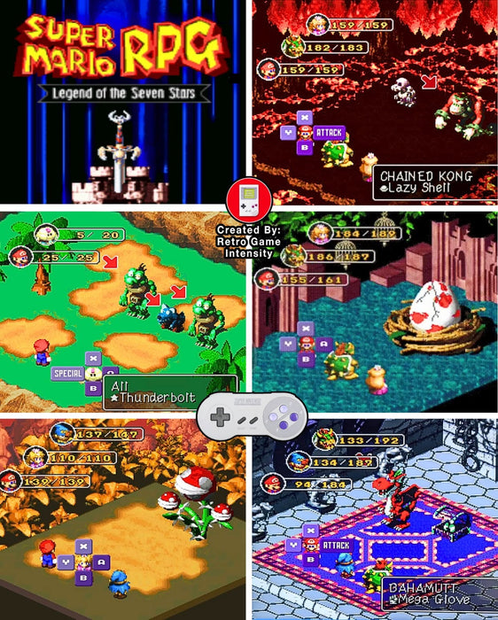 Super Mario RPG SNES Video Game Cartridge Super Nintendo 1996 - for just $34.99! 