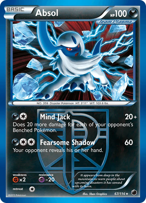 Absol (67/116) [Black & White: Plasma Freeze] - for just $7.45! 